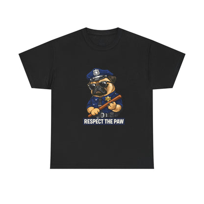 Respect The Paw K9 Officer Dog T-Shirt | Eco-Limited