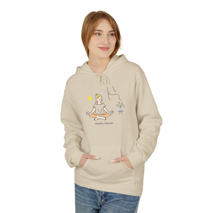 Healthy Lifestyle Illustration Hoodie | Eco-Limited