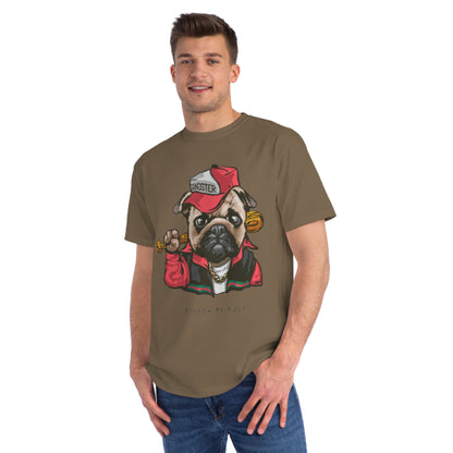 Organic Gangster Pug T-Shirt | Organic-Limited