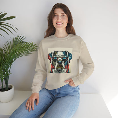 Patriot Dog Portrait Sweatshirt | Eco - Limited