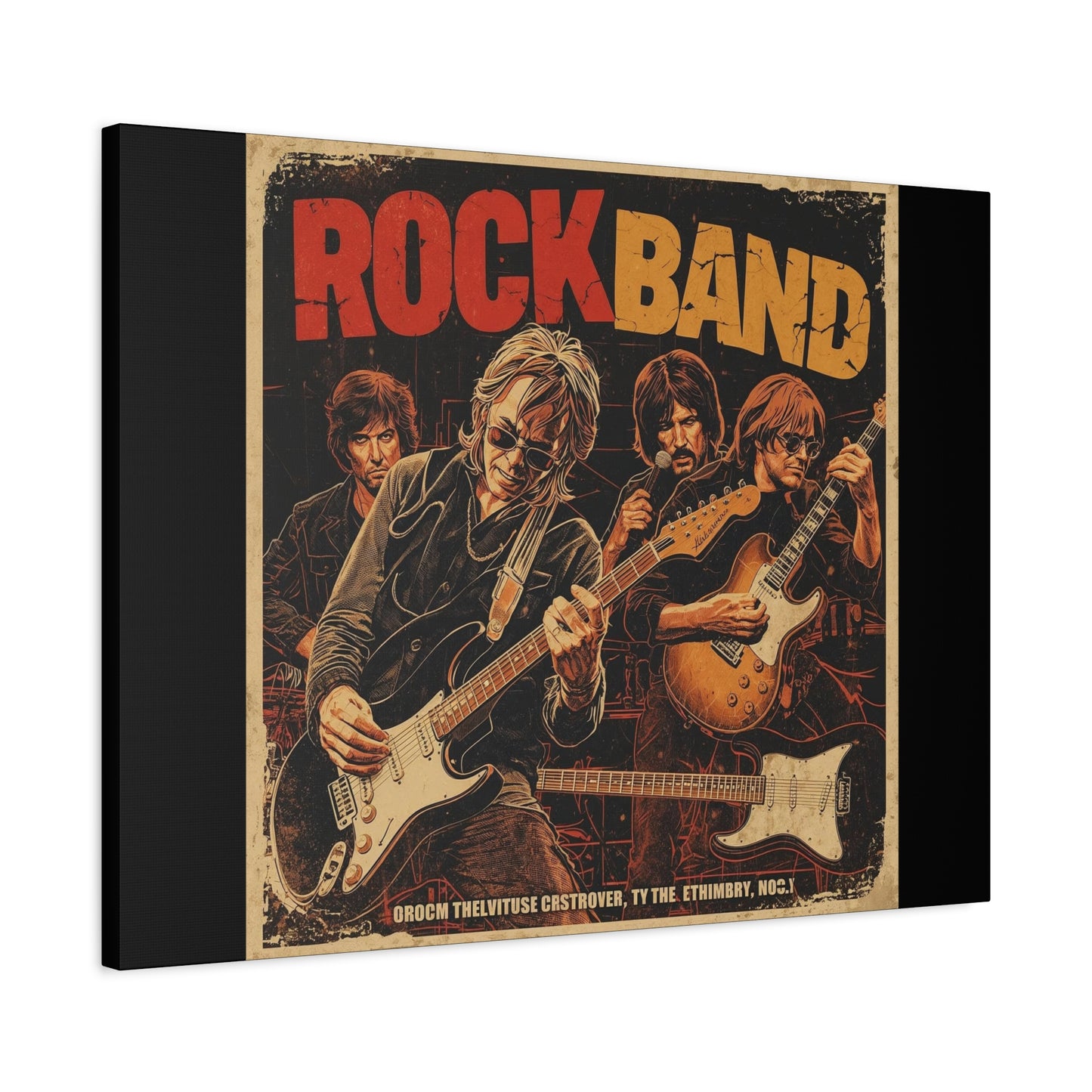 Rock Band Vintage Canvas Wall Art | Eco - Limited