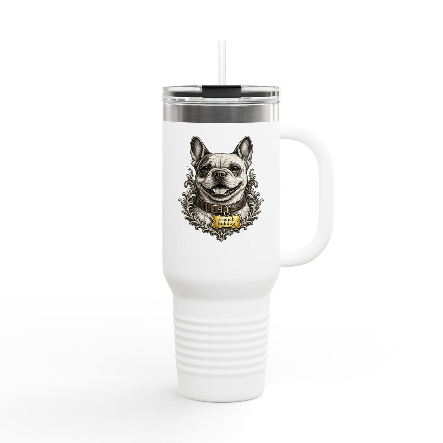 French Bulldog Emblem Stainless Steel Tumbler | Eco-Limited