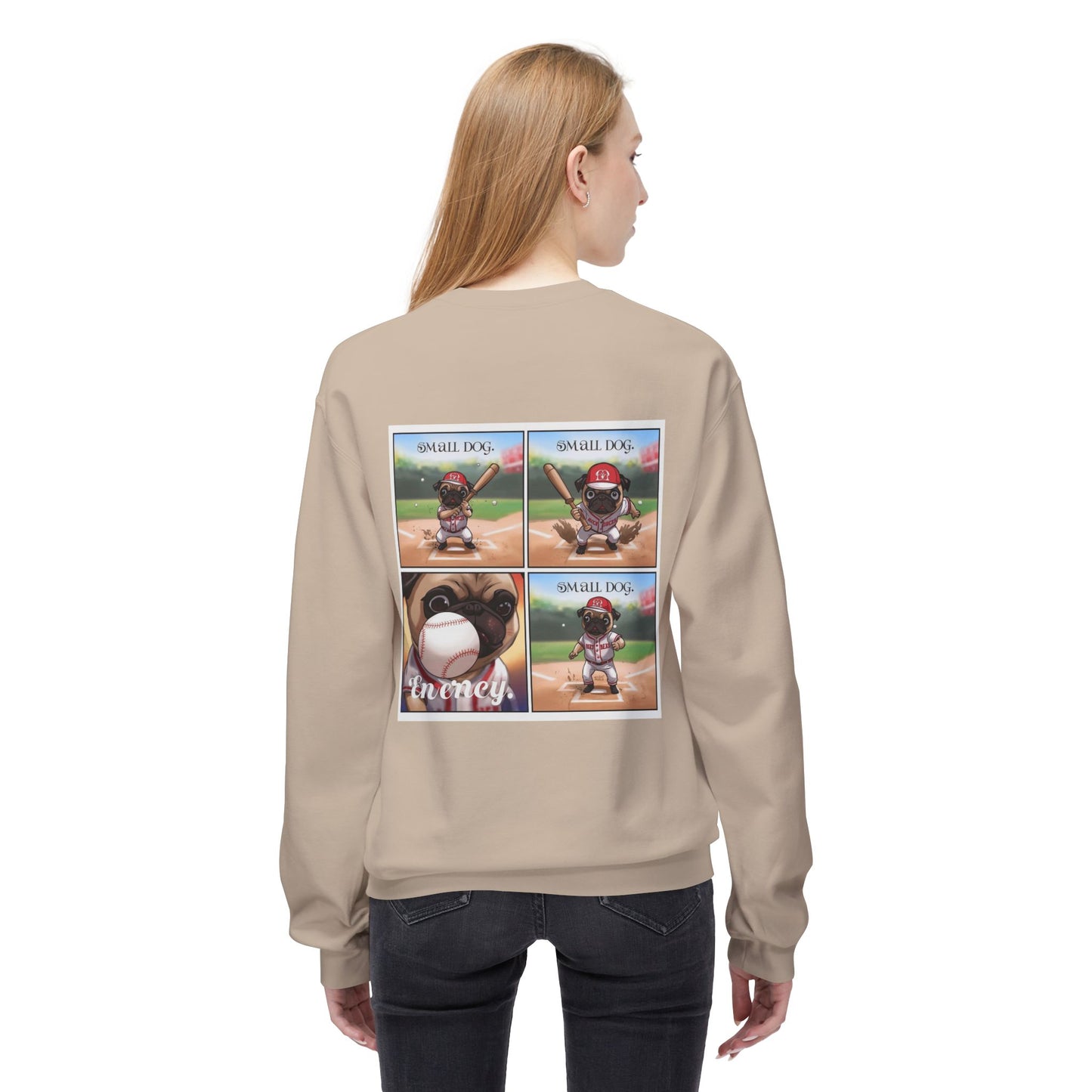 Small Dog Big Attitude Crewneck Sweatshirt | Eco-Limited