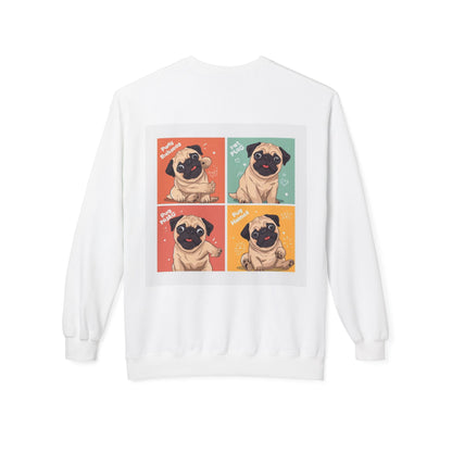 Pug Pop Art Sweatshirt | Eco Limited
