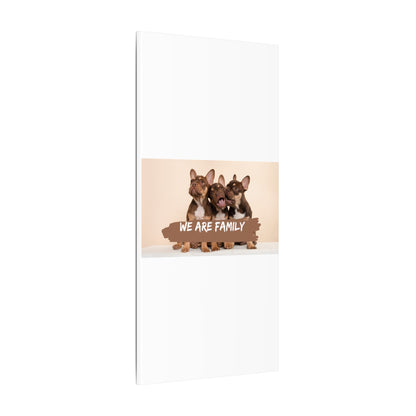 We Are Family French Bulldog Canvas Wall Art