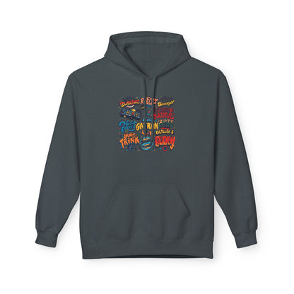 Retro Sticker Collage Graphic Hoodie|Eco-Friendly - Limited