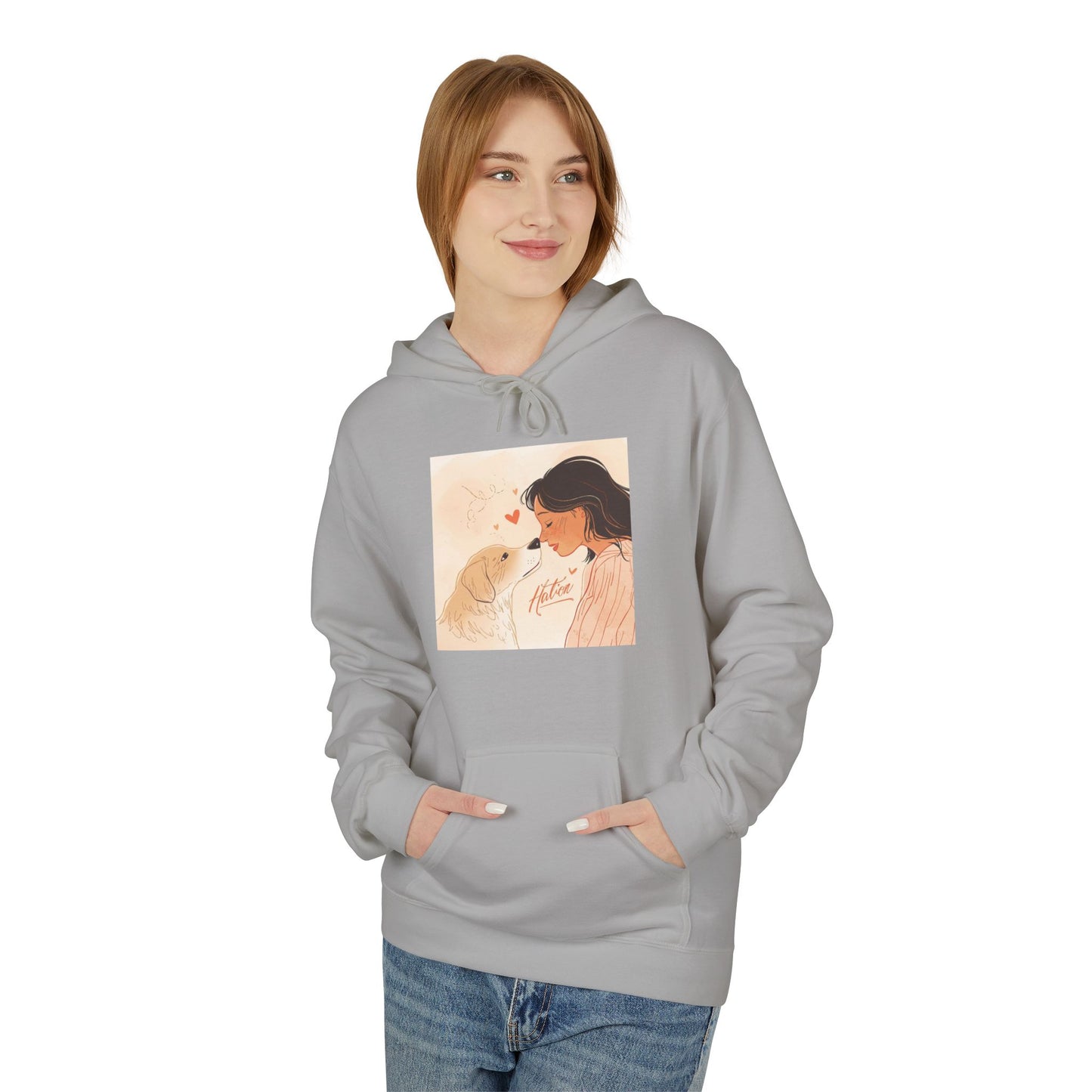 Dog Mom Love Moment Graphic Hoodie Gift | Eco-Friendly - Limited