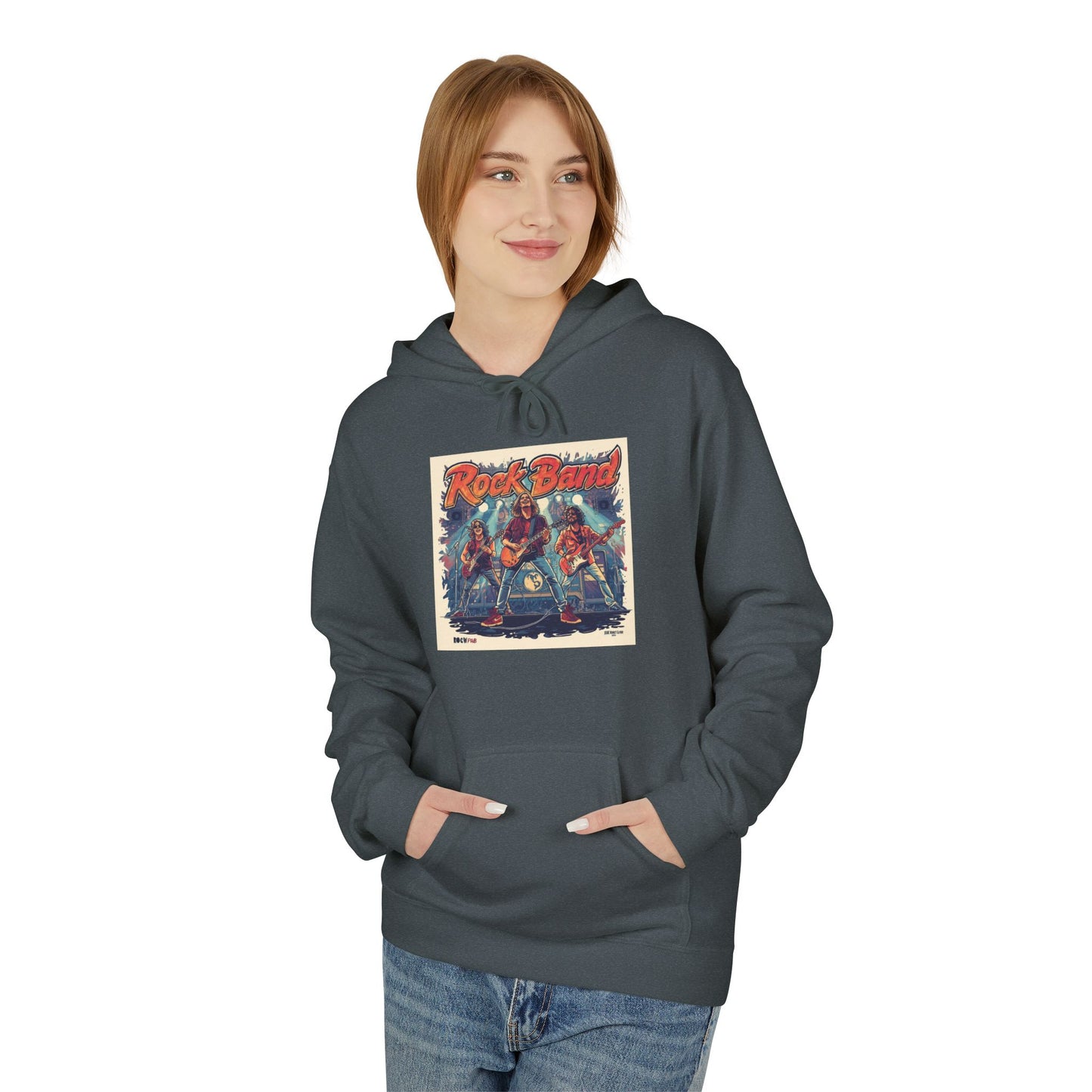 Retro Rock Band Vintage Poster Hoodie|Eco-Friendly - Limited