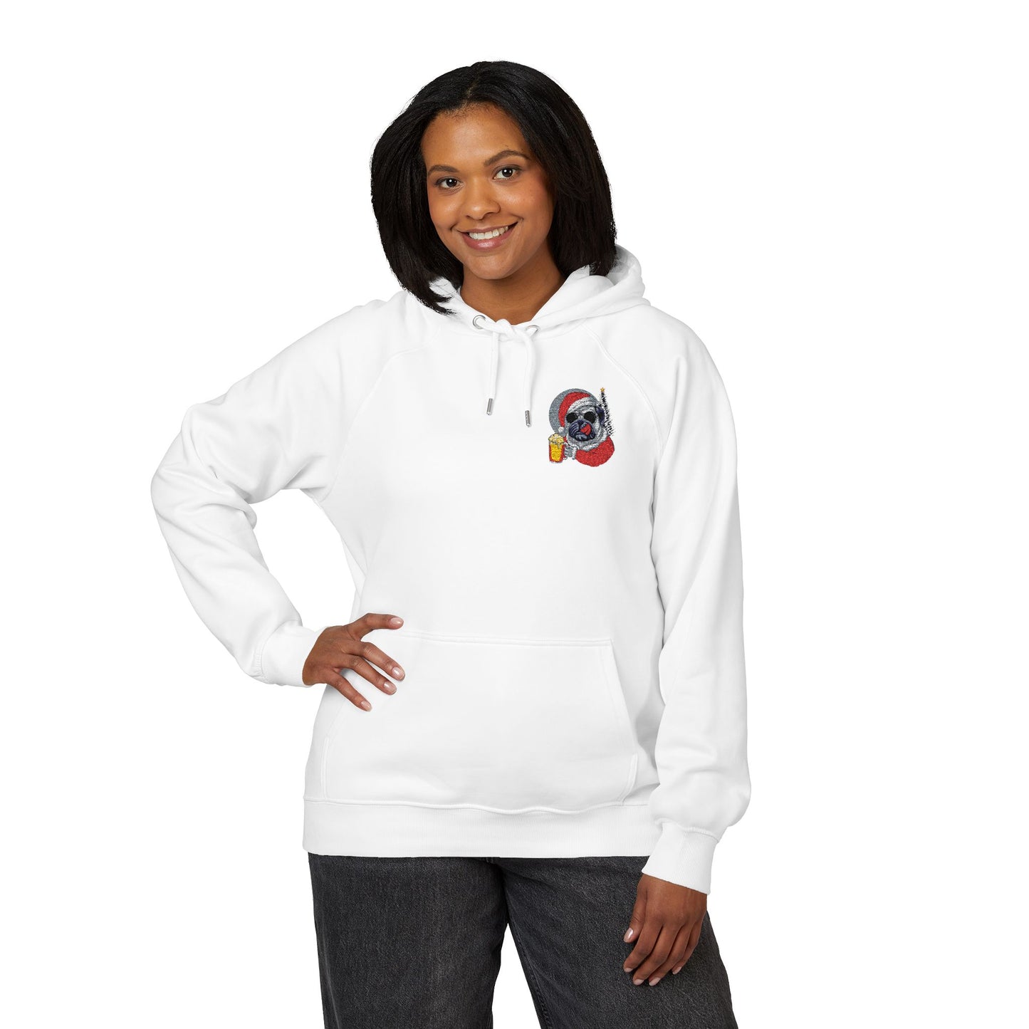 French Bulldog Santa Hoodie Unisex Pullover