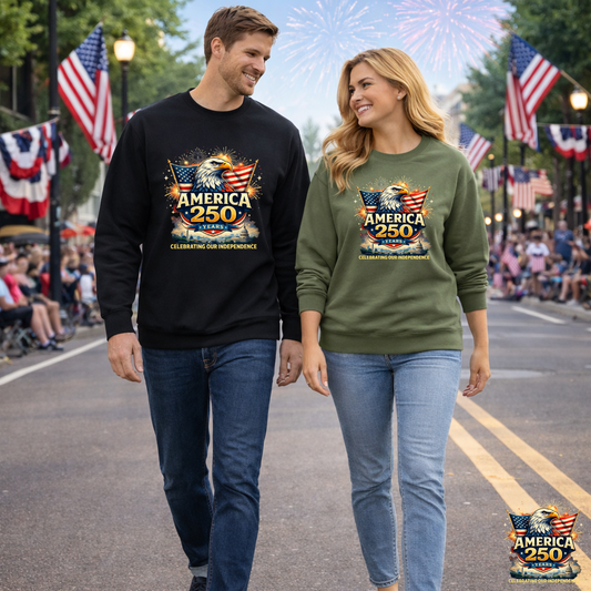 America 250 Years Independence Day Sweater | Eco - Limited