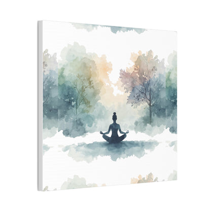 Peace Within Meditation Canvas Wall Art | Eco-Limited