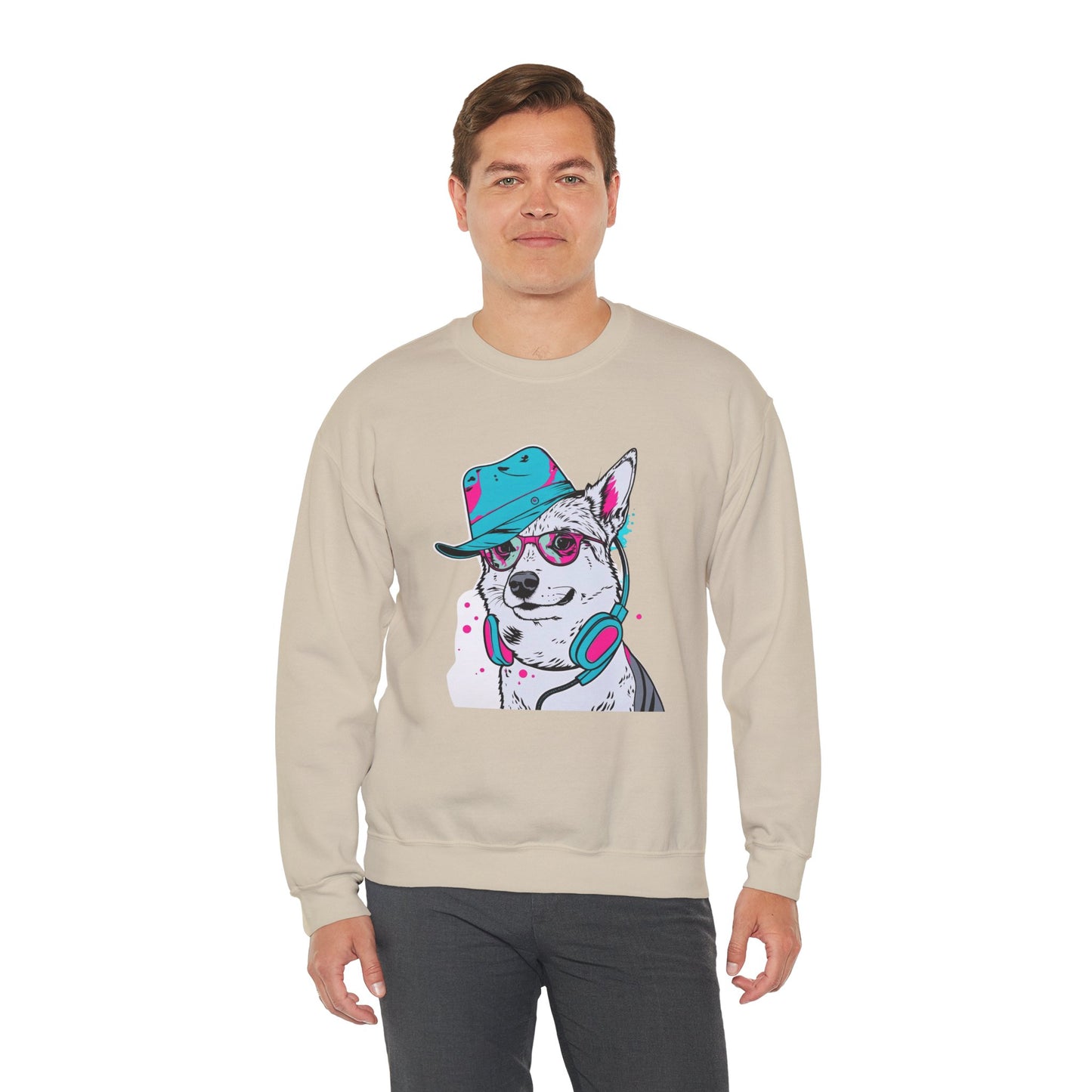 Urban DJ Dog Art Sweater | Eco-Limited
