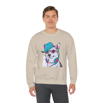 Urban DJ Dog Art Sweater | Eco-Limited