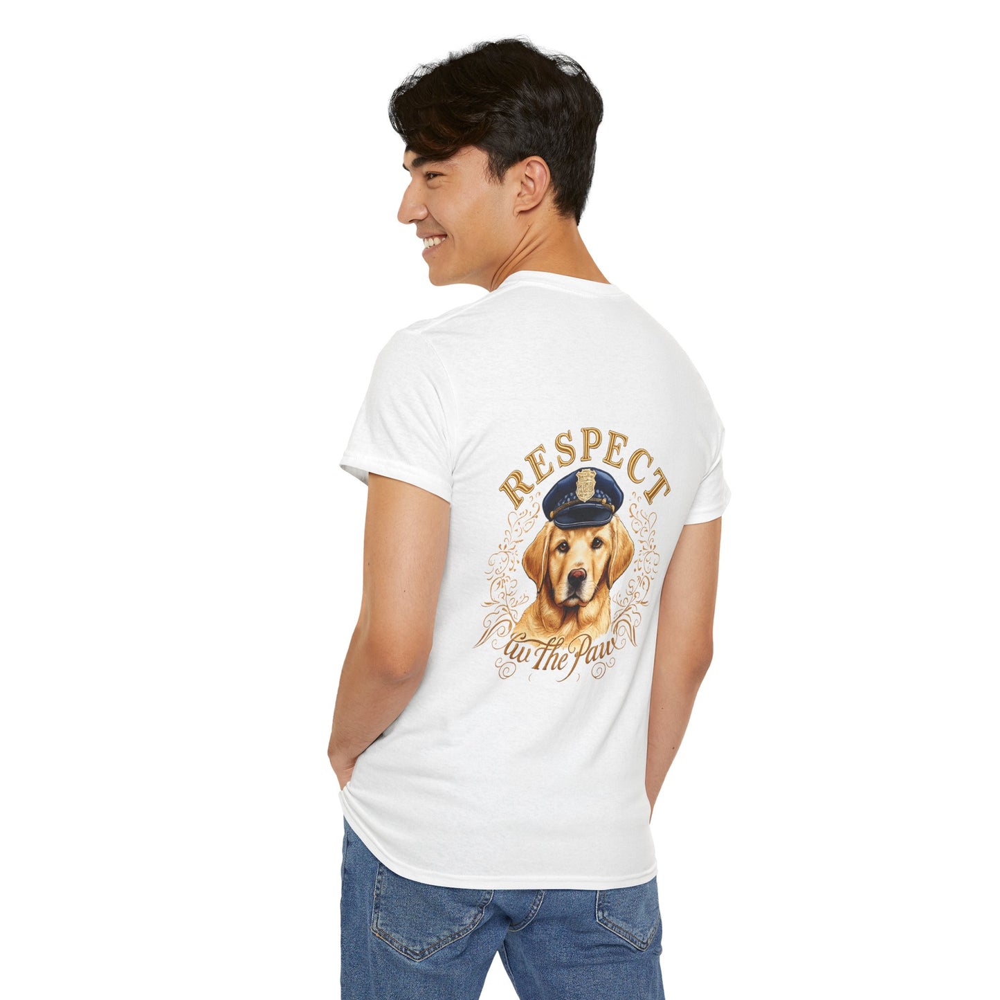 Respect The Paw Golden Retriever T-Shirt | Eco-Limited