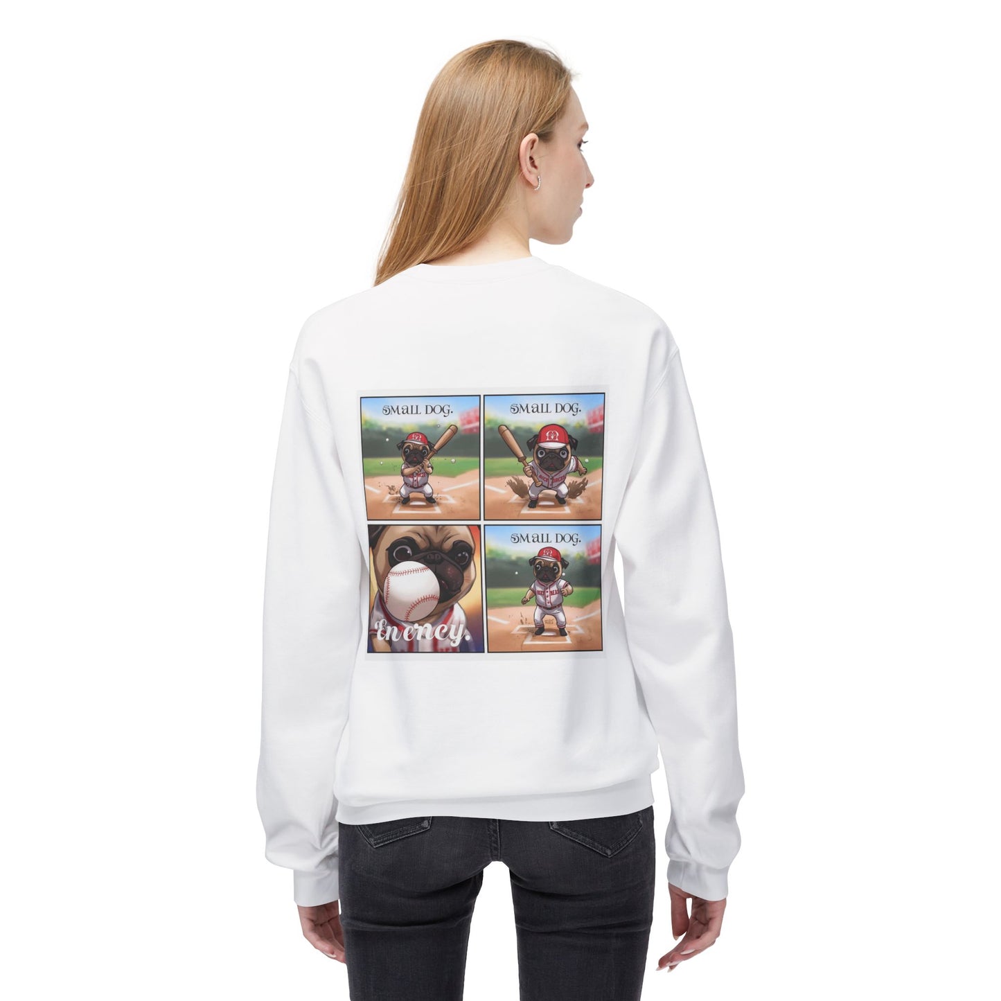 Small Dog Big Attitude Crewneck Sweatshirt | Eco-Limited