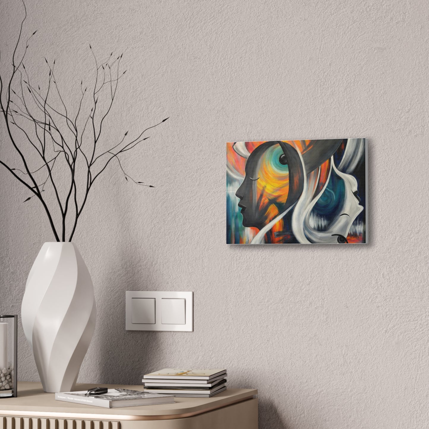 Abstract Expression Portrait Canvas | Eco-Limited