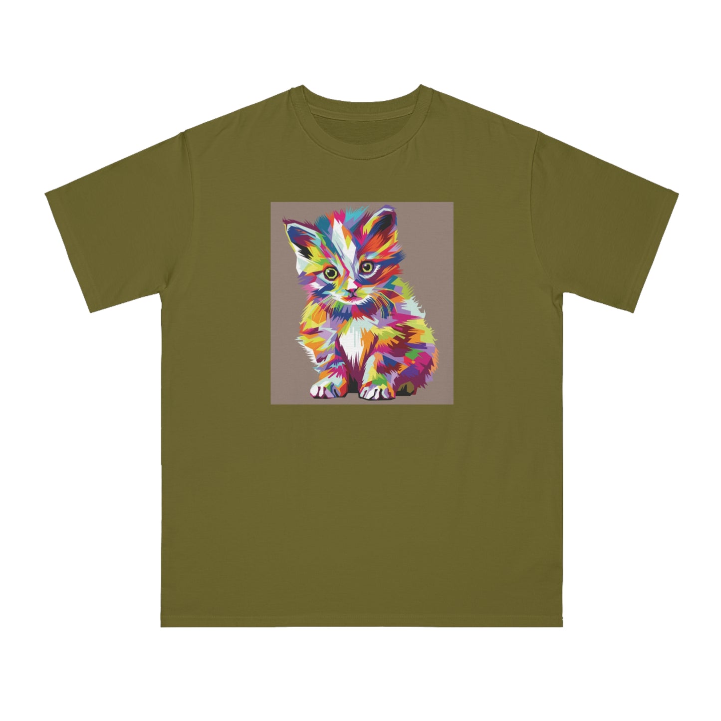 Color Pop Kitten Organic T-Shirt | Organic-Limited