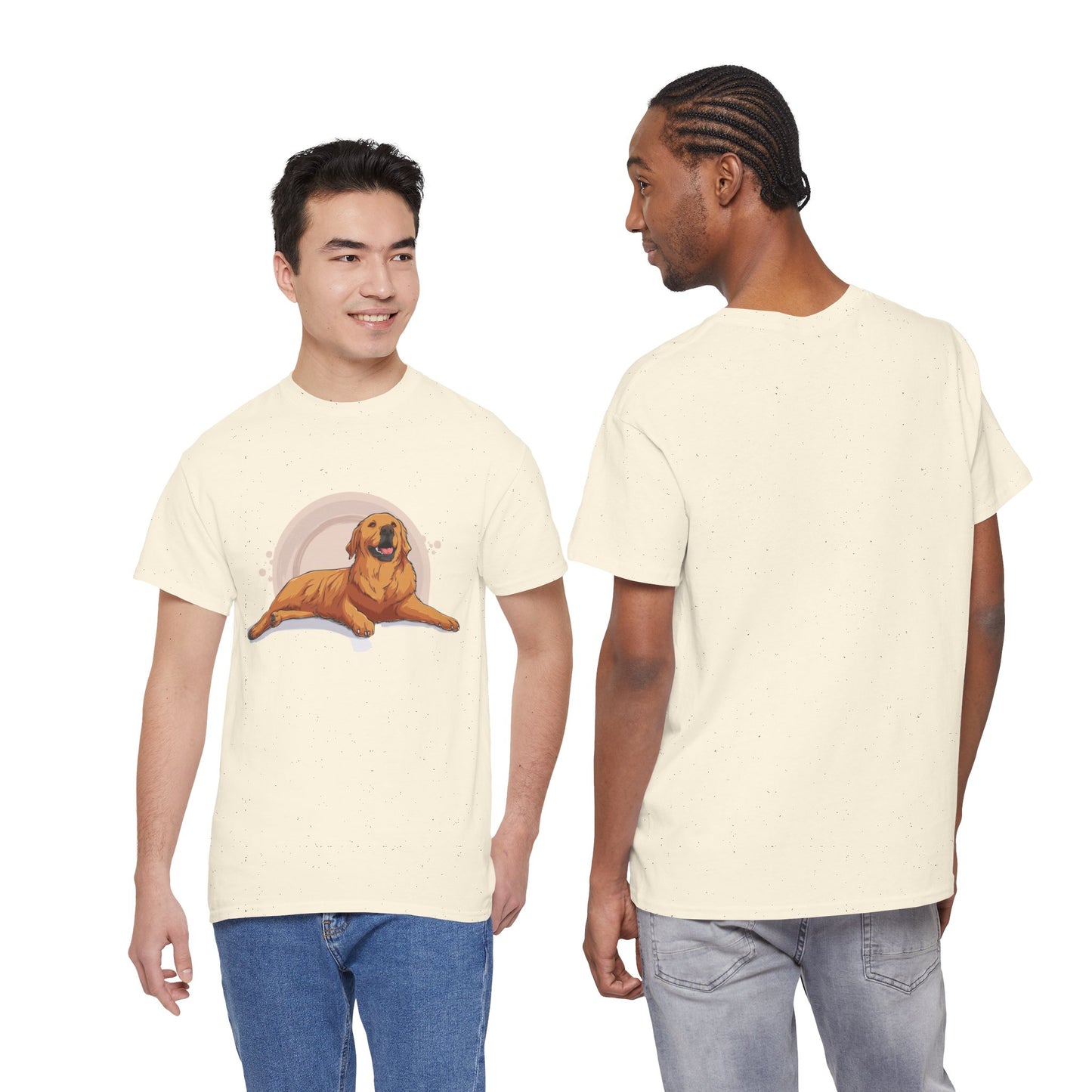 Golden Retriever Graphic Relaxed Tee|Eco-Friendly - Limited