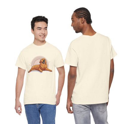 Golden Retriever Graphic Relaxed Tee|Eco-Friendly - Limited