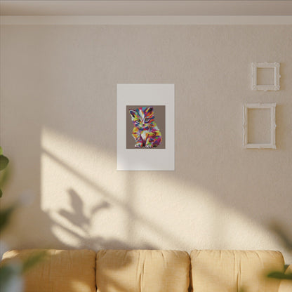 Vibrant Stretched Wall Art for Cat Lovers