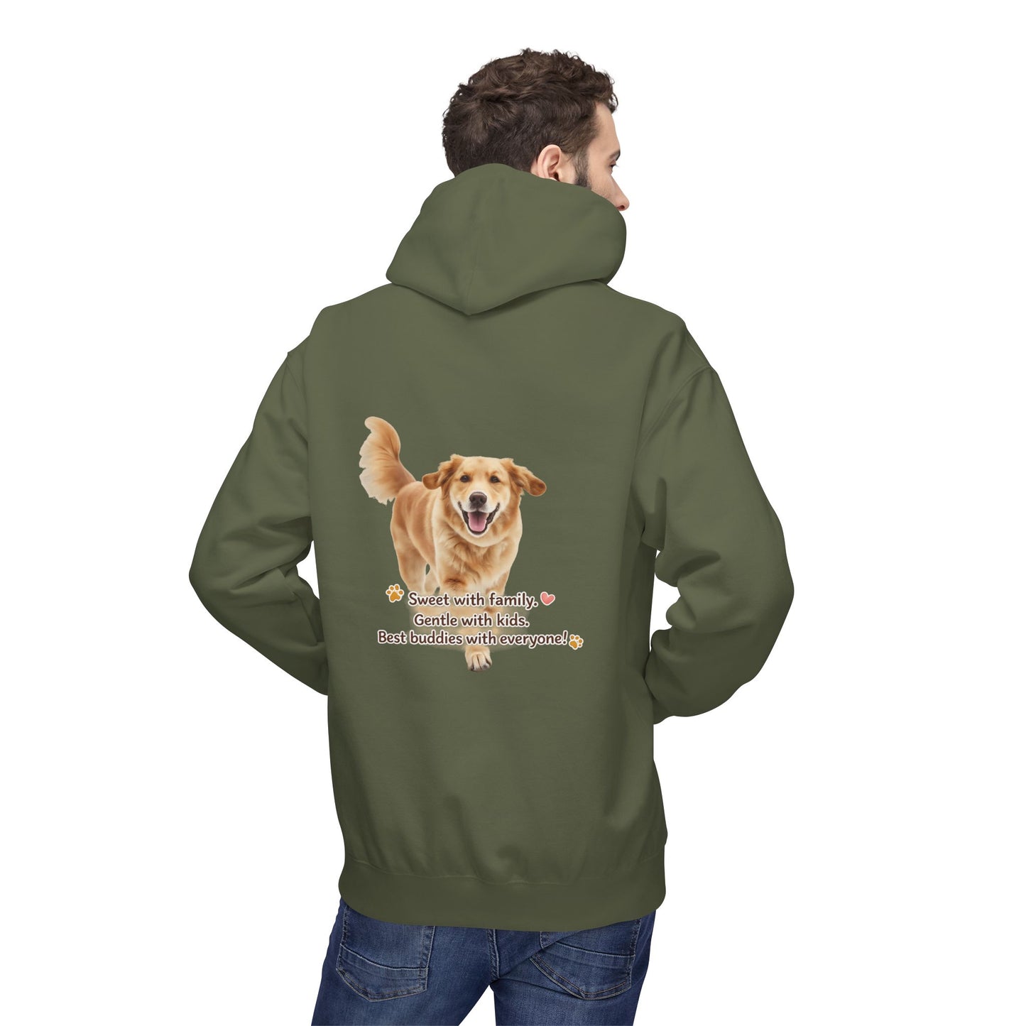 Golden Buddy Character Hoodie | Eco-Limited