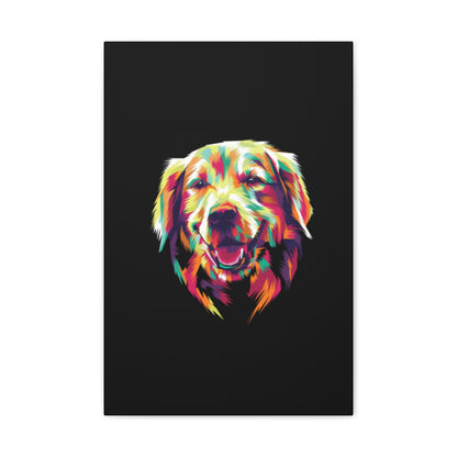 Color Burst Golden Smile Canvas | Eco-Limited