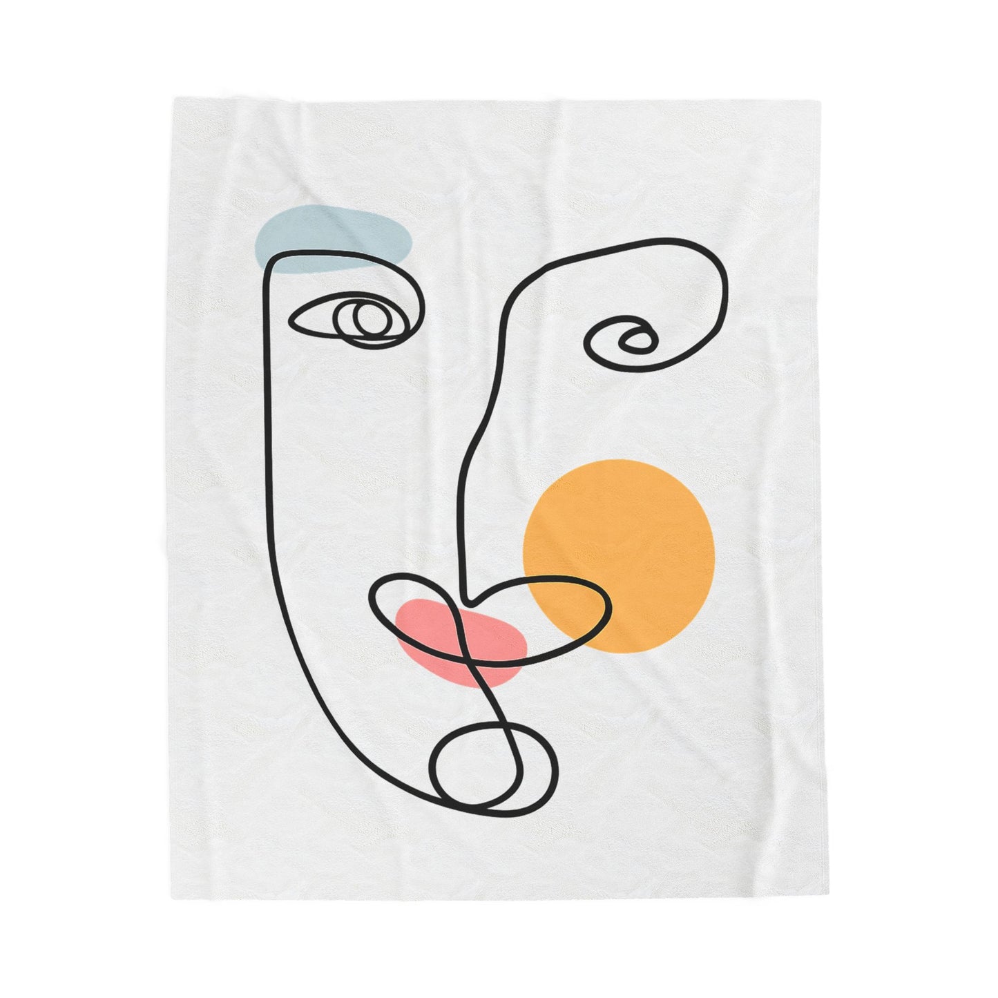 Abstract Line Face Blanket | Eco-Limited