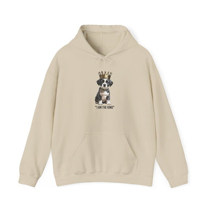 “I Am The King” Crowned Puppy Graphic Hoodie|Eco-Limited