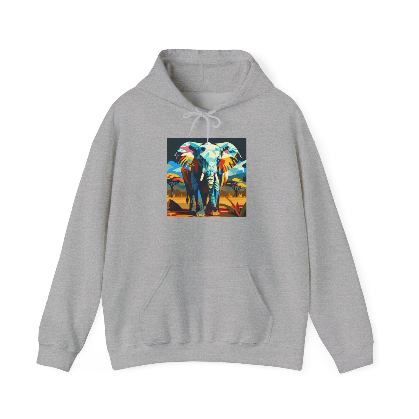 Electric Elephant Art Hoodie | Eco-Limited