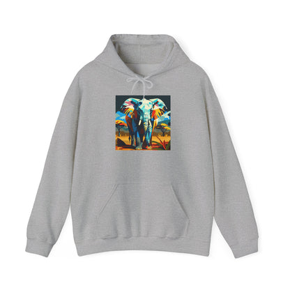 Electric Elephant Art Hoodie | Eco-Limited