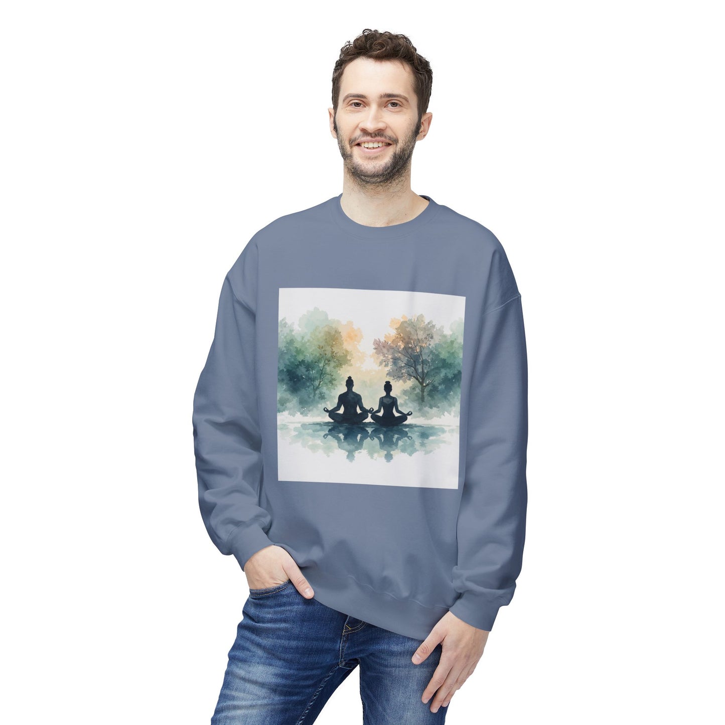 Calm Reflection Meditation Sweatshirt | Eco-Limited