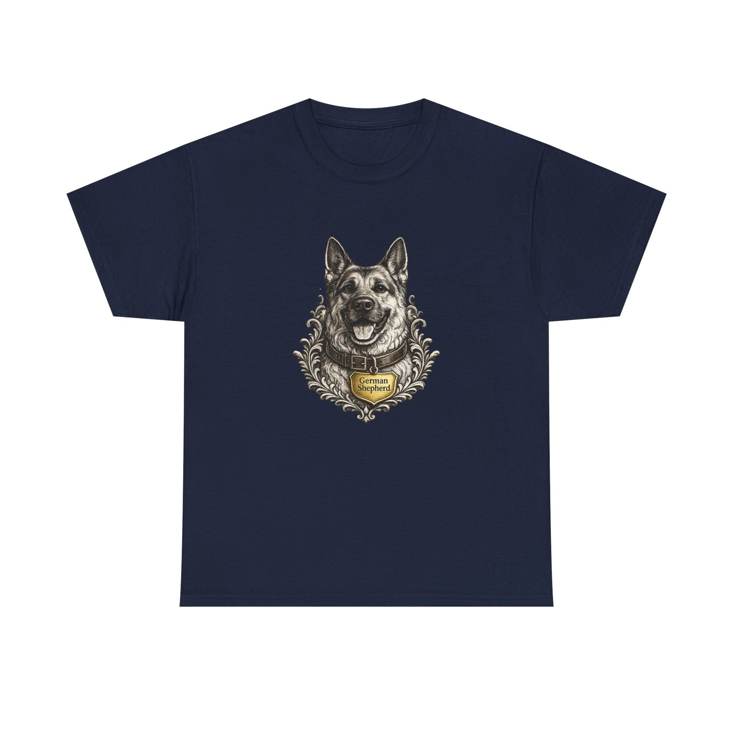 German Shepherd Ink Illustration T-Shirt | Eco-Limited
