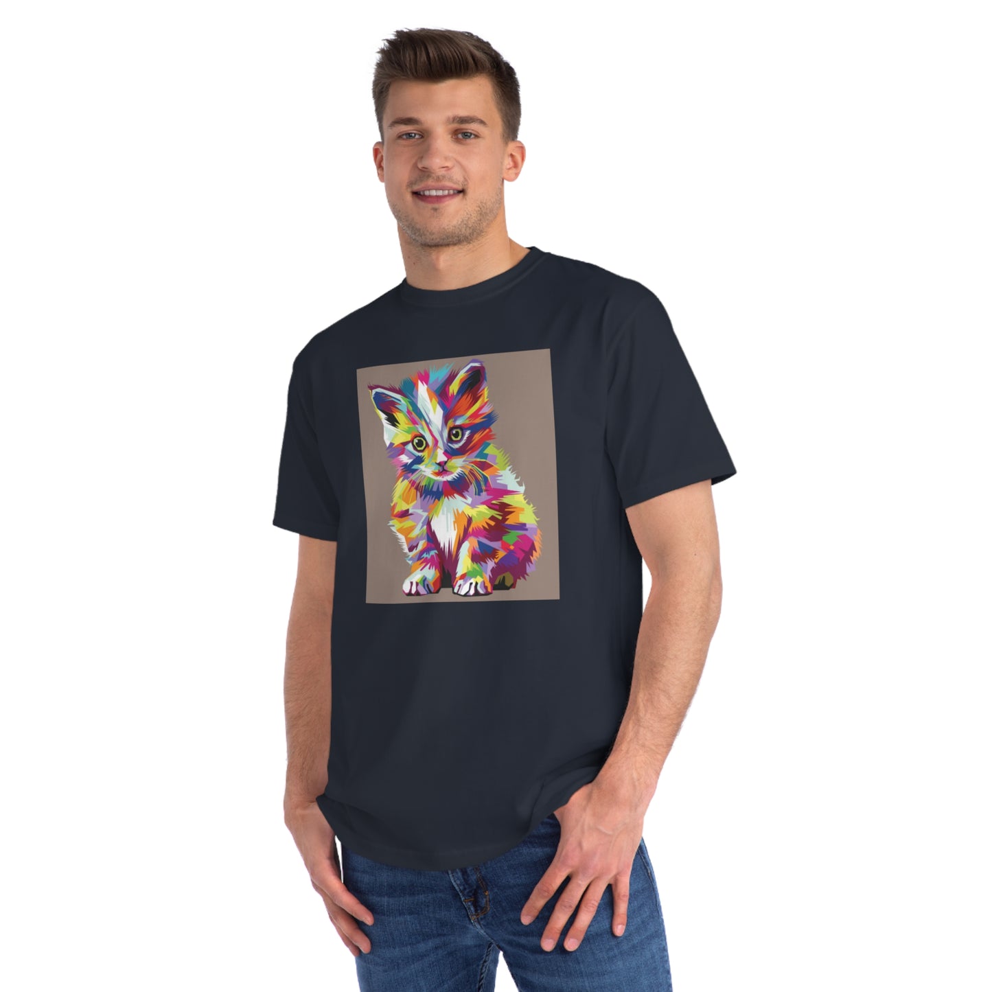 Color Pop Kitten Organic T-Shirt | Organic-Limited