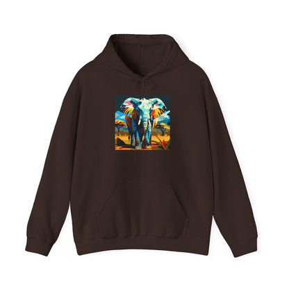 Electric Elephant Art Hoodie | Eco-Limited