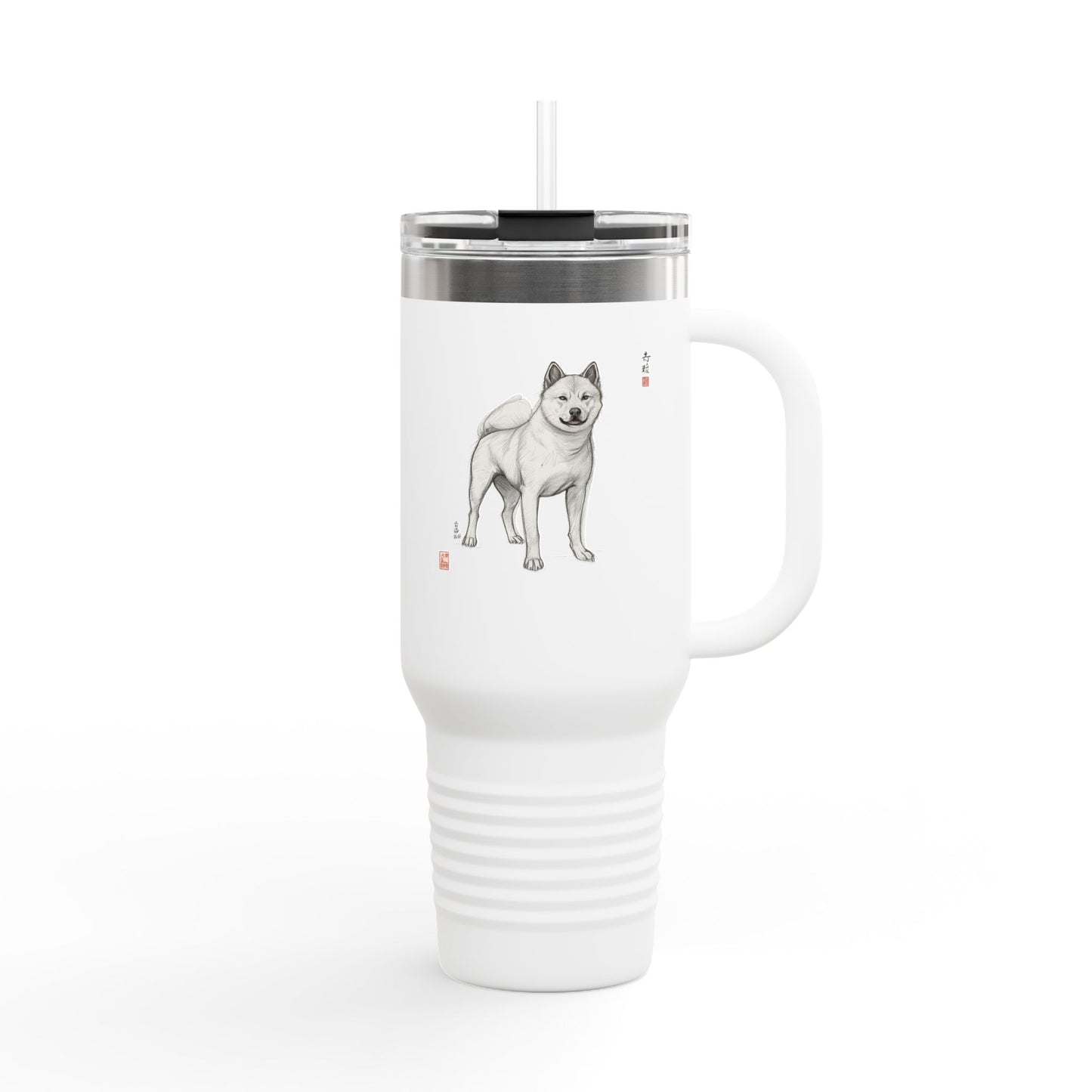 Korean Jindo Ink Illustration Insulated 100% Stainless Bottle | Eco-Limited