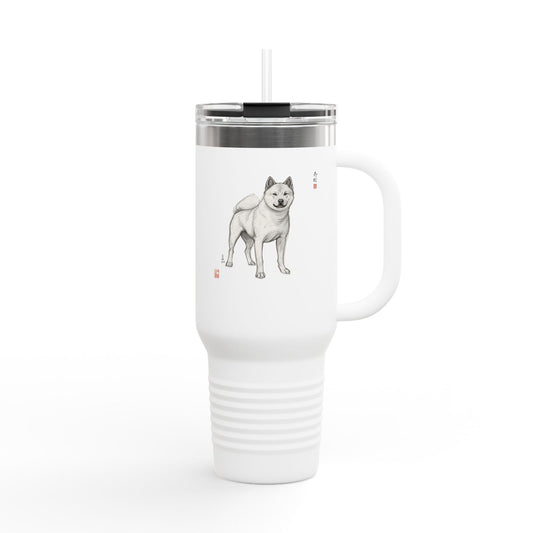 Korean Jindo Ink Illustration Insulated 100% Stainless Bottle | Eco-Limited