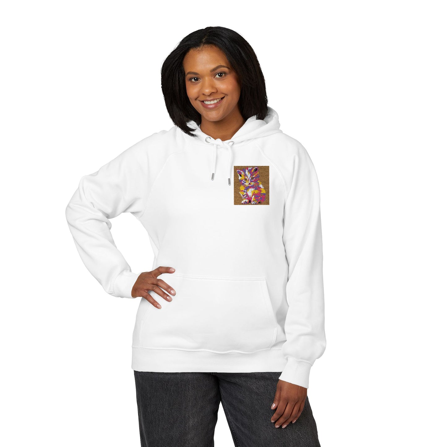 Organic Abstract Fox Art Hoodie | Organic-Limited