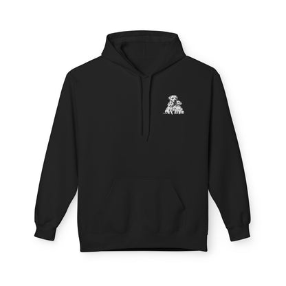 Puppy Family Chest Hoodie | Eco-Limited