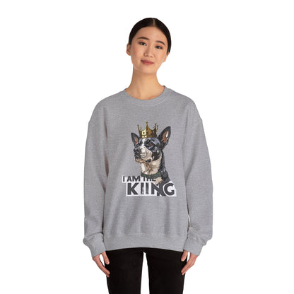 King Dog Crown Art Sweatshirt | Eco-Limited
