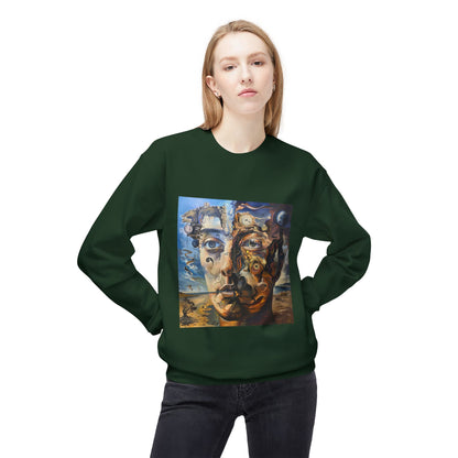 Surreal Split Mind Art Sweatshirt | Eco-Limited