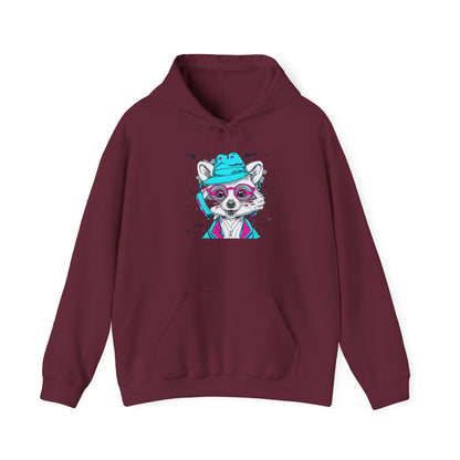 Neon Raccoon Street Art Hoodie | Eco-Limited