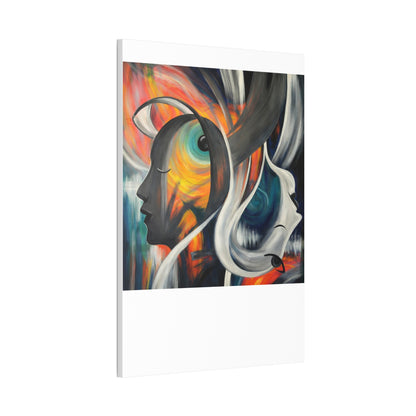 Abstract Expression Portrait Canvas | Eco-Limited