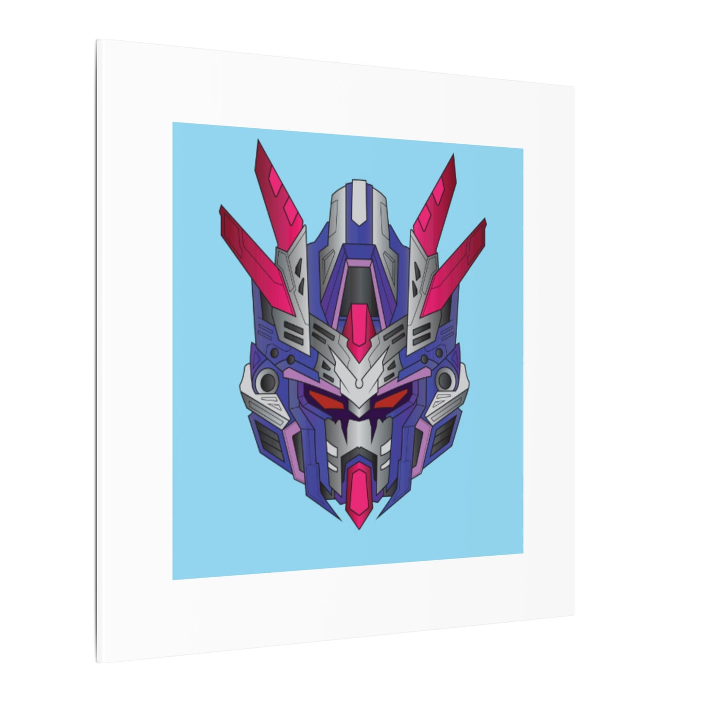 Mecha Warrior Helmet Organic Canvas