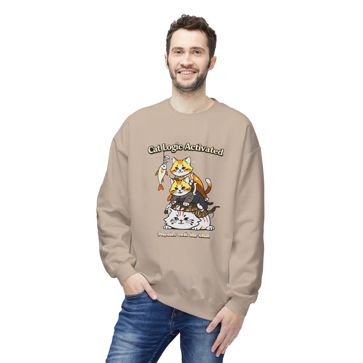 Cat Logic Activated Graphic Sweater | Eco-Limited
