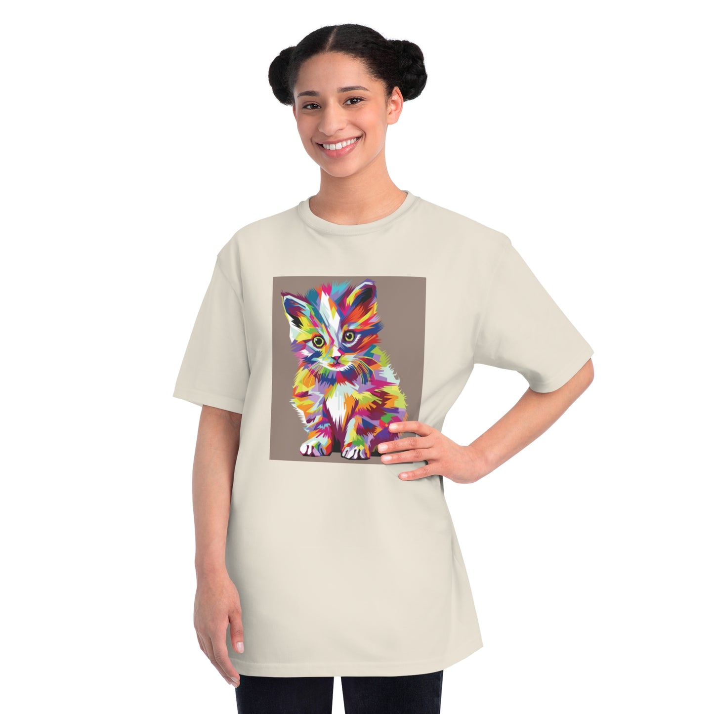 Color Pop Kitten Organic T-Shirt | Organic-Limited