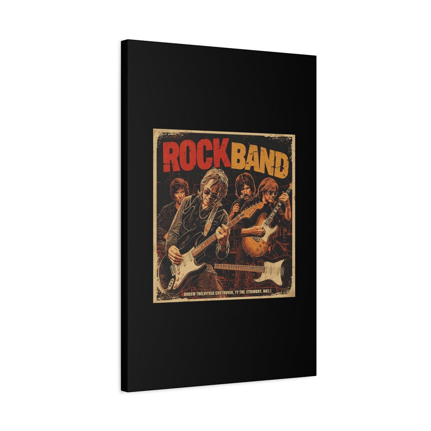 Rock Band Vintage Canvas Wall Art | Eco - Limited