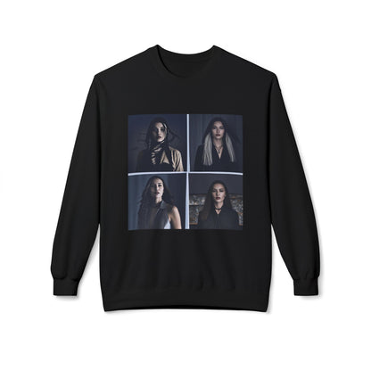 Dark Portrait Grid Sweatshirt | Eco-Limited