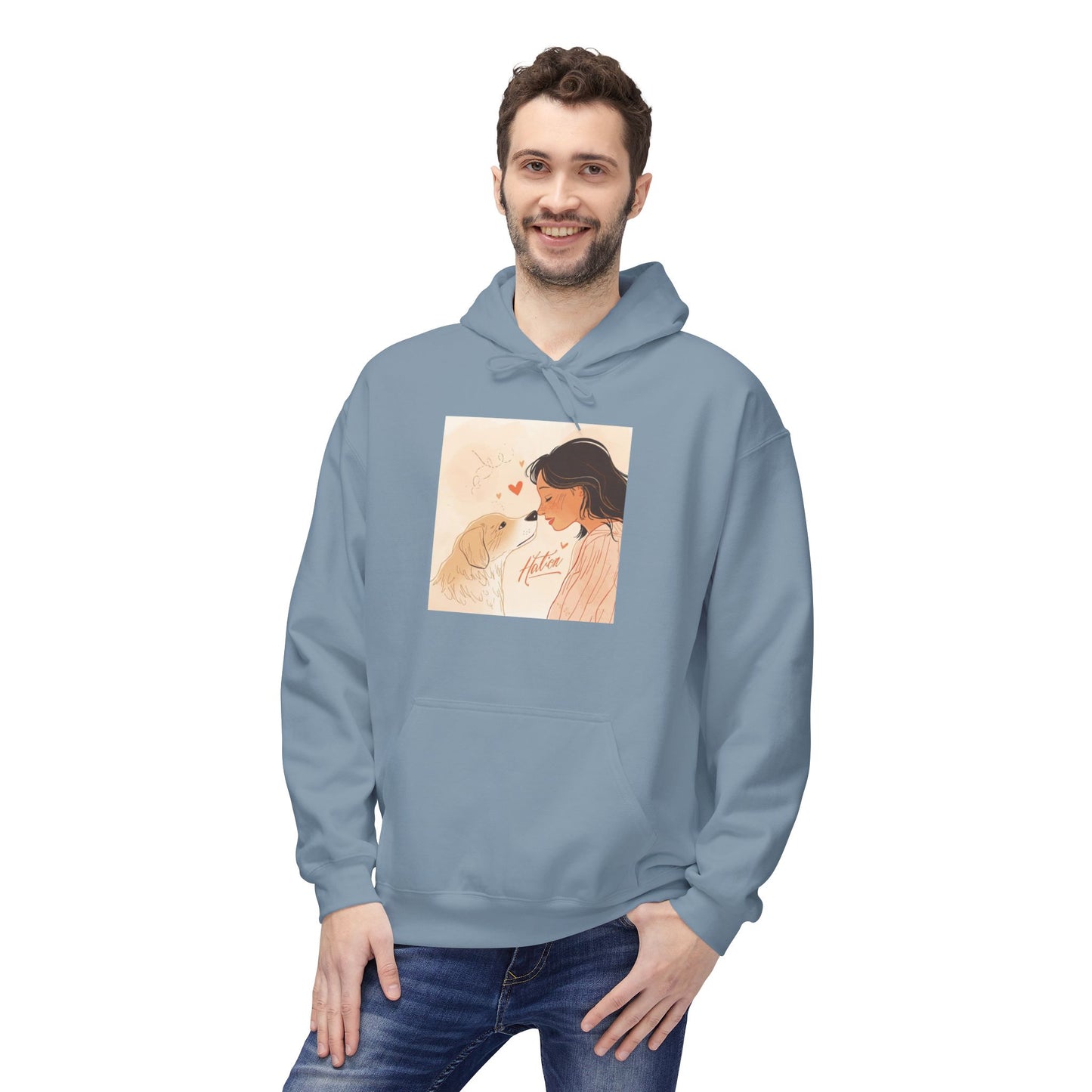 Dog Mom Love Moment Graphic Hoodie Gift | Eco-Friendly - Limited