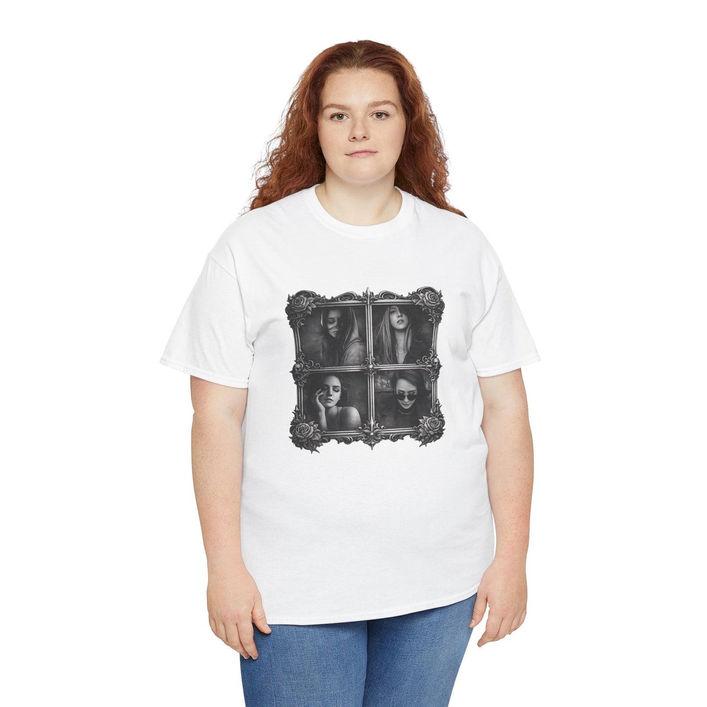 Framed Silence Portrait T-Shirt | Eco-Limited