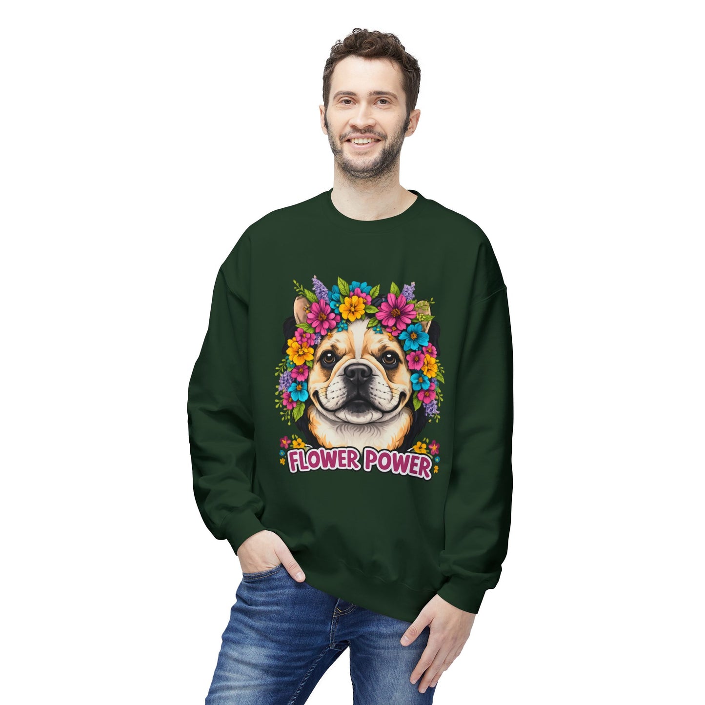 Flower Power Vintage Dog Sweater | Eco - Limited